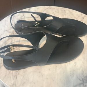Mango Sleek Black Sandals